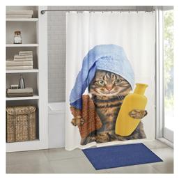 Lino Home Gatto Κουρτίνα Μπάνιου 180x200cm Πολύχρωμη