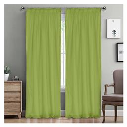 Lino Home Κουρτίνα Line με Τρέσα 300x295 708 Green από το MyCasa