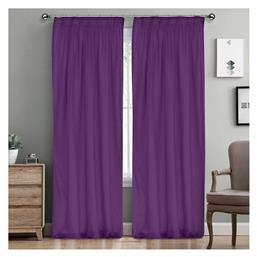 Lino Home Κουρτίνα με Τρέσα Line 305 Mauve 145x295εκ.