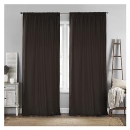 Lino Home Κουρτίνα με Τρέσα Renas Brown 140x280εκ. από το MyCasa