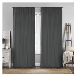 Lino Home Κουρτίνα με Τρέσα Renas Grey 140x280εκ.