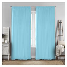 Lino Home Κουρτίνα με Τρουκς Renas Aqua 140x280εκ.