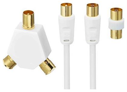 LOGIK Antenna Cable Coax male - Coax female 10m (L10AERK15)