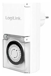 LogiLink Μηχανικός Χρονοδιακόπτης Πρίζας Ημερήσιος Εξωτερικού Χώρου IP44 από το e-shop