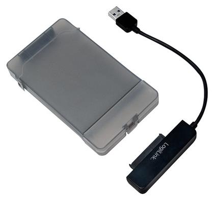 LogiLink USB 3.0 to 2.5-Inch SATA Adapter with Protective Case Διάφανο (AU0037)