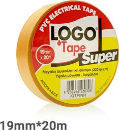 Logo 19mm x 20m PVC Electrical Super Κίτρινη από το Panora