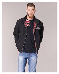 Lonsdale Harrington Ανδρικό Μπουφάν Bomber Μαύρο