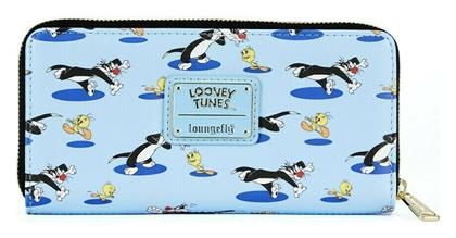 Loungefly Looney Tune Tweety & Sylvester Παιδικό Πορτοφόλι Κερμάτων με Φερμουάρ Looney Tunest Tweety Sylvester Aop Zip