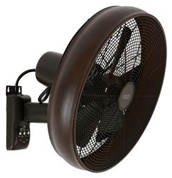 Lucci Air Breeze Wall Fan Ανεμιστήρας Τοίχου 50W Διαμέτρου 41cm με Τηλεχειριστήριο Oil Rubbed