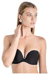 Luna Miracle Μαύρο Strapless Σουτιέν με Ελαφριά Ενίσχυση & Μπανέλες