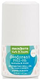 Macrovita Kids & Teens Coral with Morinda & Violet Αποσμητικό σε Roll-On Χωρίς Αλουμίνιο 50ml