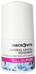 Macrovita Pure Αποσμητικός Κρύσταλλος σε Roll-On 50ml