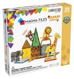 Magna-Tiles Μαγνητικό Παιχνίδι Κατασκευών Clear Colors Safari για Παιδιά 3+ Ετών