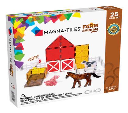 Magna-Tiles Μαγνητικό Παιχνίδι Κατασκευών Farm Animals για Παιδιά 3+ Ετών