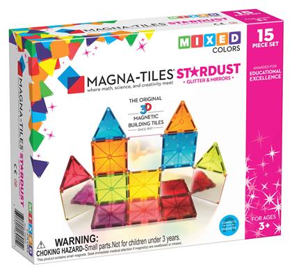 Magna-Tiles Μαγνητικό Παιχνίδι Κατασκευών Mixed Colors Stardust για Παιδιά 3+ Ετών από το BlablaToys