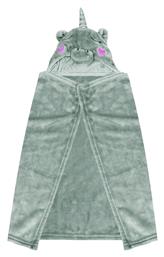 Makis Tselios Home Κουβέρτα Αγκαλιάς & Λίκνου Baby Monocer Fleece 36x86cm Grey