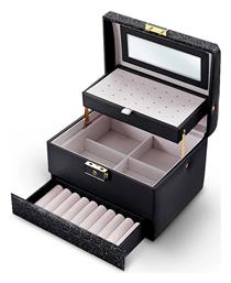 Massido Μπιζουτιέρα Black 17.5x13.7x12.5cm