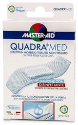 Master Aid Αυτοκόλλητα Επιθέματα Quadra Med 78x26mm 10τμχ