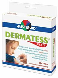 Master Aid Dermatess Plus Αποστειρωμένες Γάζες 10x10cm 12τμχ από το Pharm24