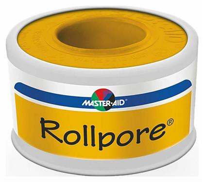 Master Aid Rollpore Υφασμάτινη Non Woven Επιδεσμική Ταινία 1.25cm x 5m