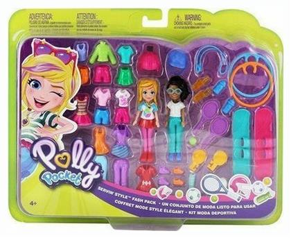 Mattel Παιχνίδι Μινιατούρα Polly Pocket Servin' Style Fash Pack για 4+ Ετών 7εκ. (Διάφορα Σχέδια) 1τμχ από το Plus4u