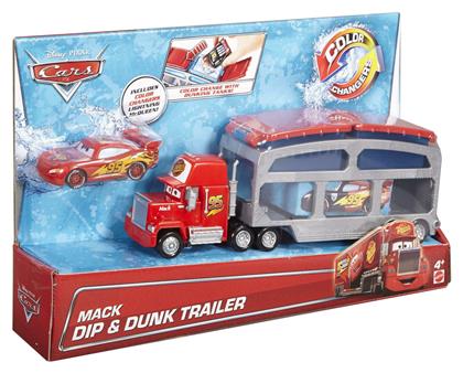 Mattel Σετ Φορτηγό Disney Cars Color Changers Ice Racers, Mack Dip & Dunk Trailer για 4+ Ετών