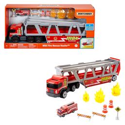 Mattel Σετ Φορτηγό Matchbox Transporter Fire Truck για 3+ Ετών