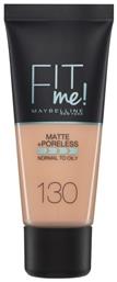 Maybelline Fit Me Matte + Poreless Liquid Make Up 130 Buff Beige 30ml από το Pharm24