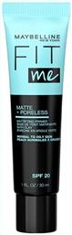 Maybelline Fit Me Primer Προσώπου σε Κρεμώδη Μορφή με 20SPF Matte & Poreless 30ml από το Pharm24