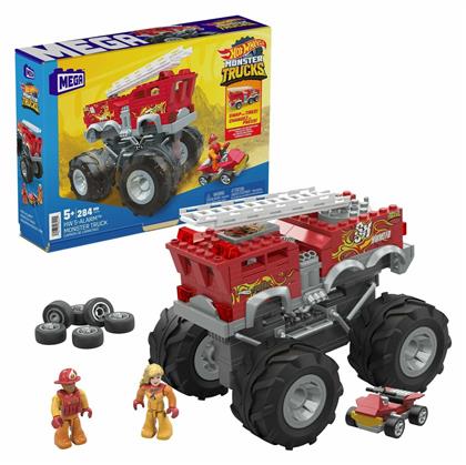 Mega Bloks Monster Truck - Πυροσβεστικό Όχημα για 5+ Ετών 284τμχ