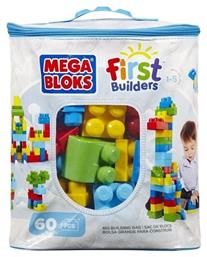 Mega Bloks Τουβλάκια Big Building Bag για 1 - 5 Ετών 60τμχ από το Moustakas Toys