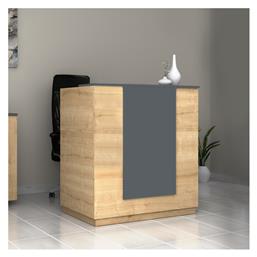 Megapap Gemini Επαγγελματικό Γραφείο Υποδοχής με Διαστάσεις Π100xΒ70xΥ110cm