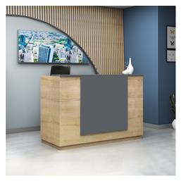 Megapap Gemini Επαγγελματικό Γραφείο Υποδοχής με Διαστάσεις Π180xΒ70xΥ110cm