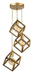 Megapap Thora Κρεμαστό Φωτιστικό Χρυσό 22x22x70εκ.