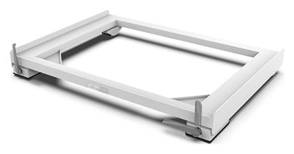 Meliconi 070-0644 Ρυθμιζόμενη Βάση Πλυντηρίου/Στεγνωτηρίου από Πλαστικό με Ρόδες 60x60εκ.