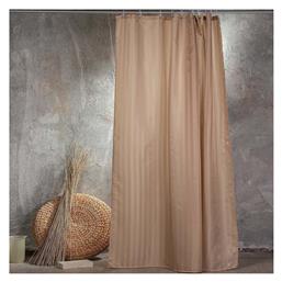 Melinen Jacquard Κουρτίνα Μπάνιου Υφασμάτινη 180x200 cm Beige