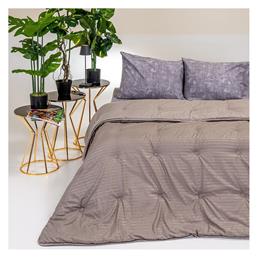 Melinen Πάπλωμα Υπέρδιπλο 220x240εκ. Elle Taupe / Light Grey από το Katoikein