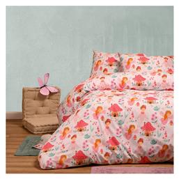 Melinen Παιδική Παπλωματοθήκη Μονή Βαμβακερή Pink 165x245εκ.