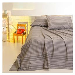 Melinen Σεντόνι Μονό 170x270εκ. Stripe Grey από το Katoikein