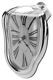Melting Time Clock Silver Επιτραπέζιο Ρολόι 22810