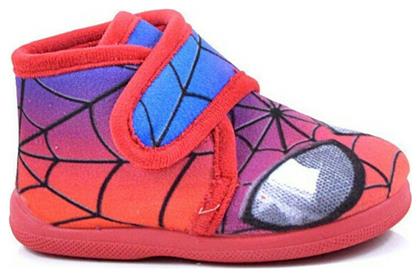 Meridian Shoes Παιδικές Παντόφλες Μποτάκια Κόκκινες Spiderman