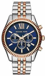 Michael Kors Lexington Ρολόι Χρονογράφος με Ασημί Μεταλλικό Μπρασελέ από το Kiriakos Gofas