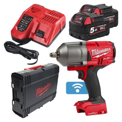 Milwaukee M18 ONEFHIWF12-502X Μπουλονόκλειδο 18V 2x5Ah με Υποδοχή 1/2'' από το Esmarket