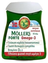 Moller's Forte Omega 3 Μουρουνέλαιο και Ιχθυέλαιο 60 κάψουλες