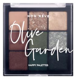 Mon Reve Happy Palettes Παλέτα Σκιών Ματιών 06 Olive Garden 15gr από το Pharm24