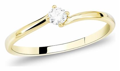 Μονόπετρο από Χρυσό 18Κ