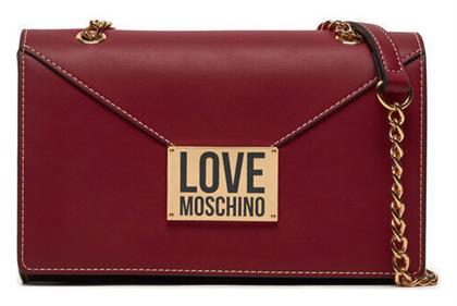 Moschino Γυναικεία Τσάντα Ώμου Μπορντό