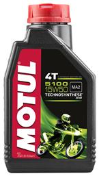 Motul 5100 4T Λάδι Μοτοσυκλέτας για Τετράχρονους Κινητήρες 15W-50 1lt από το Saveltrade