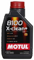 Motul 8100 X-Clean+ Συνθετικό Λάδι 5W-30