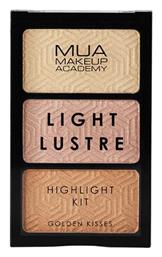 MUA Light Lustre Trio Golden Kisses 9gr